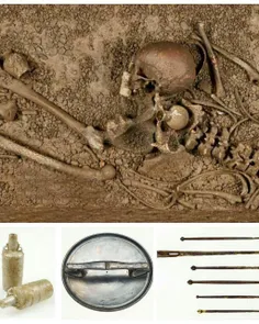 زیبایی بعد از مرگ ! باستان شناسان آلمانی در کنار اسکلت زن
