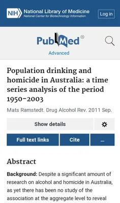 🔶ارتباط میان مصرف مشروبات الکی و افزایش نرخ قتل، چیزی که اهل بیت علیهم السلام چند قرن قبل به آن اشاره کردند! 