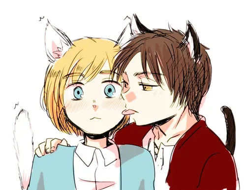 erearu😶 eremin😝 ☺ kawaii😽 👯 attack fan art💥 アルミン🌊 エレン🍀 ar