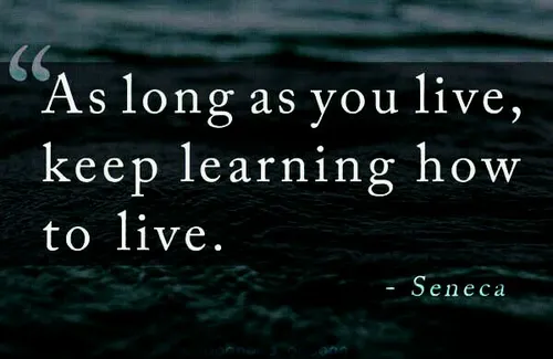 تا زنده ای زندگی کردنو یاد بگیر.....