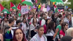 🎥 #ویدیو | تظاهرات گسترده حامیان فلسطین در پاریس