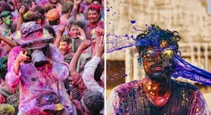 فستیوال هولی هنگام شروع فصل بهار در هندوستان برگزار می شو