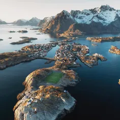 زمین فوتبال جالب در نروژ