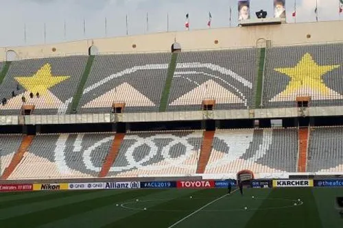 طرح قشنگ موزائیکی استقلال برای بازی با العین امارات ⭐ 💙 💙