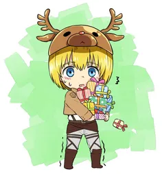 #chibi😶  #armin_arlert💙  #kawaii👯 😋  #attack_fan_art #アルミ