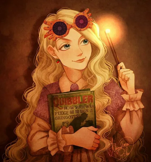 hp fan art🎡 Luna Lovegood🎈 💙 lovely beautiful🙅 😋 harry po