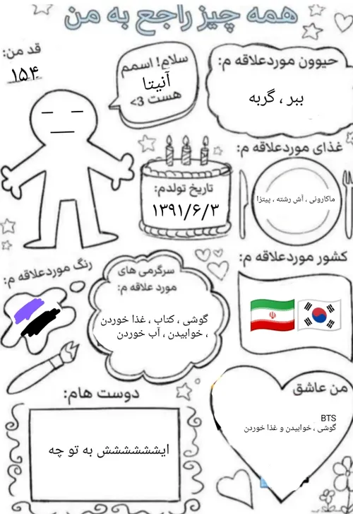 مشخصات من