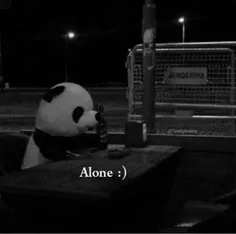 im alone....