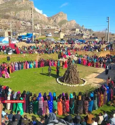 عکسی از جشن نوروز در «روستای دل» شهرستان مریوان کردستان؛ 