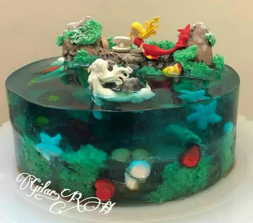 کیک اقیانوس سه بعدی