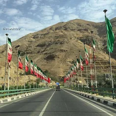The Iranian #flags escort you right before you hit the Ch