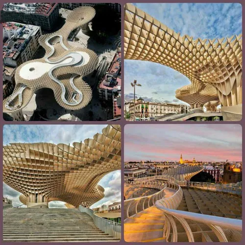 تصویری از متروپل پاراسول | بزرگترین سازه چوبی دنیا در اسپ