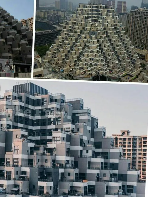 آپارتمانی شبیه به اهرام مصر در چین!
