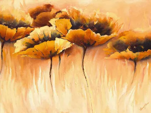 پاییز، نقاشی مدرن، اکرولیک