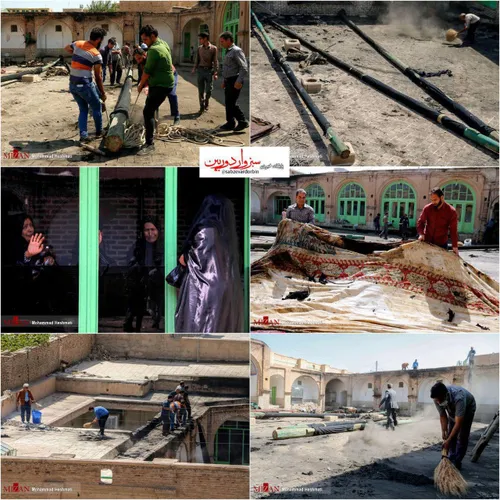 تصاویر بیشتر از آتش سوزی خیمه حسینیه قنادها در آدرس زیر: