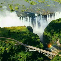 آبشار ویکتوریا _ خط مرزی زامبیا و زیمبابوه