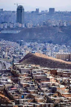 نمایی زیبا و بیان کننده اختلاف طبقاتی از شهرزیبای تبریز