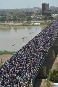 پل بغداد کاظمین سوگواران پیاده زائرین موسی بن جعفر علیهما