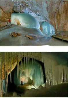 #جهانگردی غار آیس ریزن‌ وِلت در اتریش یکی از غارهای یخی ش