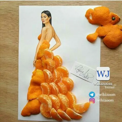 خلاقیت با میوه نارنگی