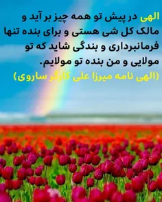 الهی در پیش تو همه چیز بر آید و مالک کل شی هستی و برای بن