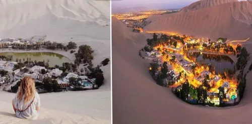 شهری زیبا به نام Huacachina در بیابان