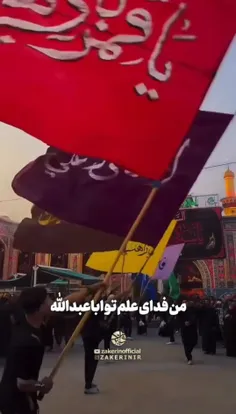 من فدای عَلَمِ تو اباعبدالله❤️😭❤️