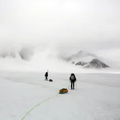 Crossing the upper #RuthGlacier in #DenaliNationalPark, A