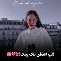 لقب اعضای بلک پینک 💗