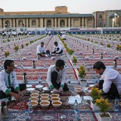 افطاری در حرم امام رضا مشهد مقدس