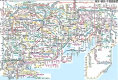 نقشه متروی پایتخت ژاپن🙄 😐