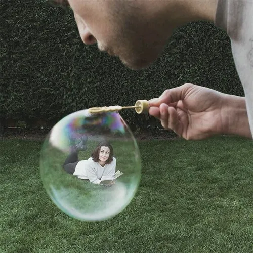 ایده های عکاسی رومانتیک با حباب