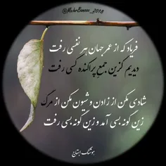 فریاد که از عمر جهان هر نفسی رفت