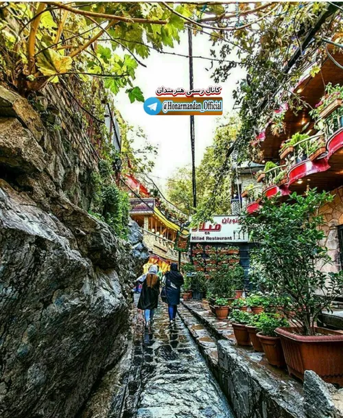 نمایی زیبا از دربند تهران در فصل بهار