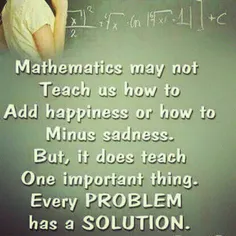 ریاضیات  شاید به ما یاد ندهد چگونه خوشبختی ها را جمع کنیم