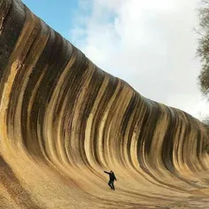 #موج_سنگی صخره ای جالب در استرالیا موسوم به “موج سنگی” در