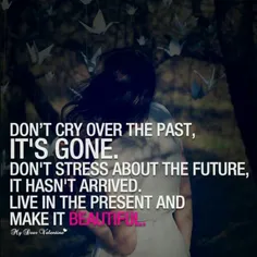 never cry...