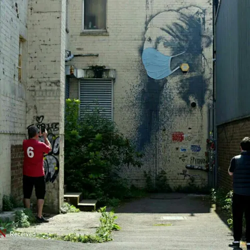 هنرهای خیابانی با الهام از کرونا 😷