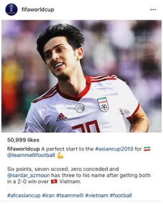 واکنش صفحه رسمی فیفا به پیروزی تیم ملی؛