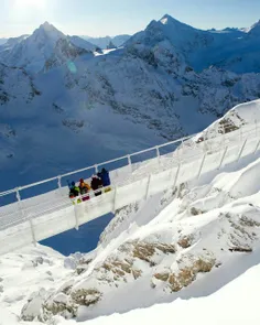 پل معلق #تیتلیس در #سوئیس مرتفع‌ترین پل پیاده‌رو در اروپا