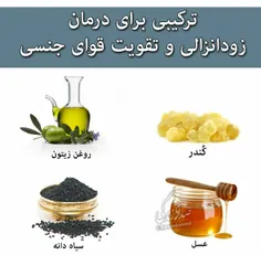 ☑ ️درمان زود انزالی و تقویت قوای جنسی :