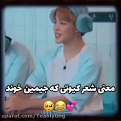 معنی شعر کیوتی که جیمین خوند😂🥺💕