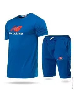 ست تیشرت و شلوارک مردانه New Balance مدل 38455