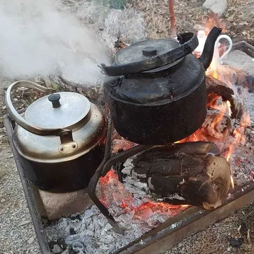 بفرمایید چای آتیشی ... چای هیزمی چای آتشی پاییز