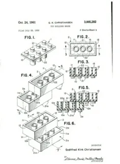 گواهی ثبت اختراع لِگو، سال ۱۹۶۱