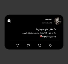 مگه فایده ای هم داره ؟