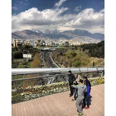 The surreal view from the Tabiat #bridge overlooking the 