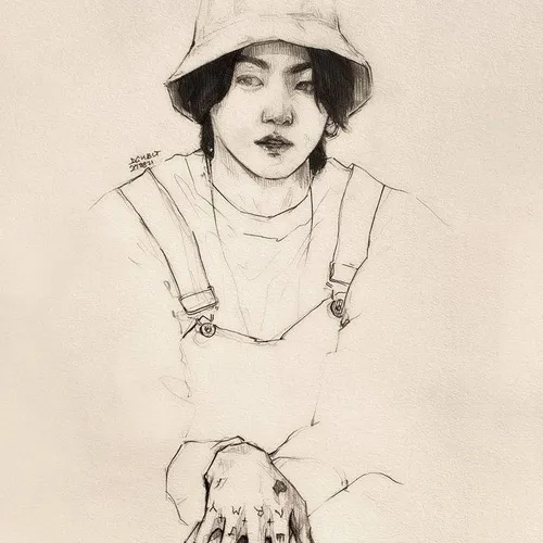 نقاشی جانگ کوکی🐰🐇