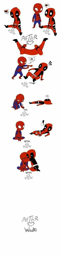 #Yaoii #Cute_lovely #Marvel_comics #Spider_man #Deadpool