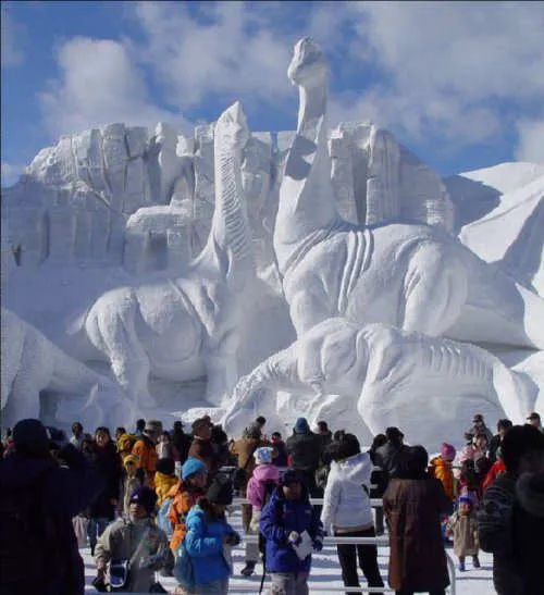 خلاقیت هنر مجسمه های یخی